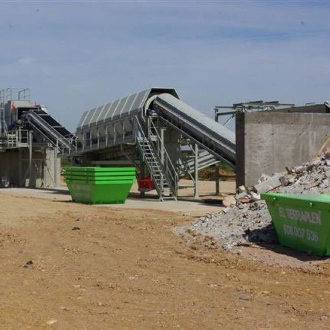 Planta de reciclaje de escombros en Salamanca
